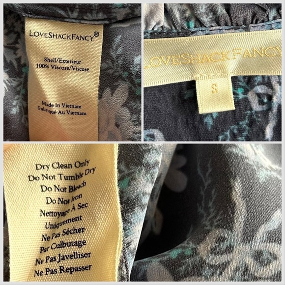 LoveShackFancy Blue Floral Maxi Dress - Picture 14 of 15